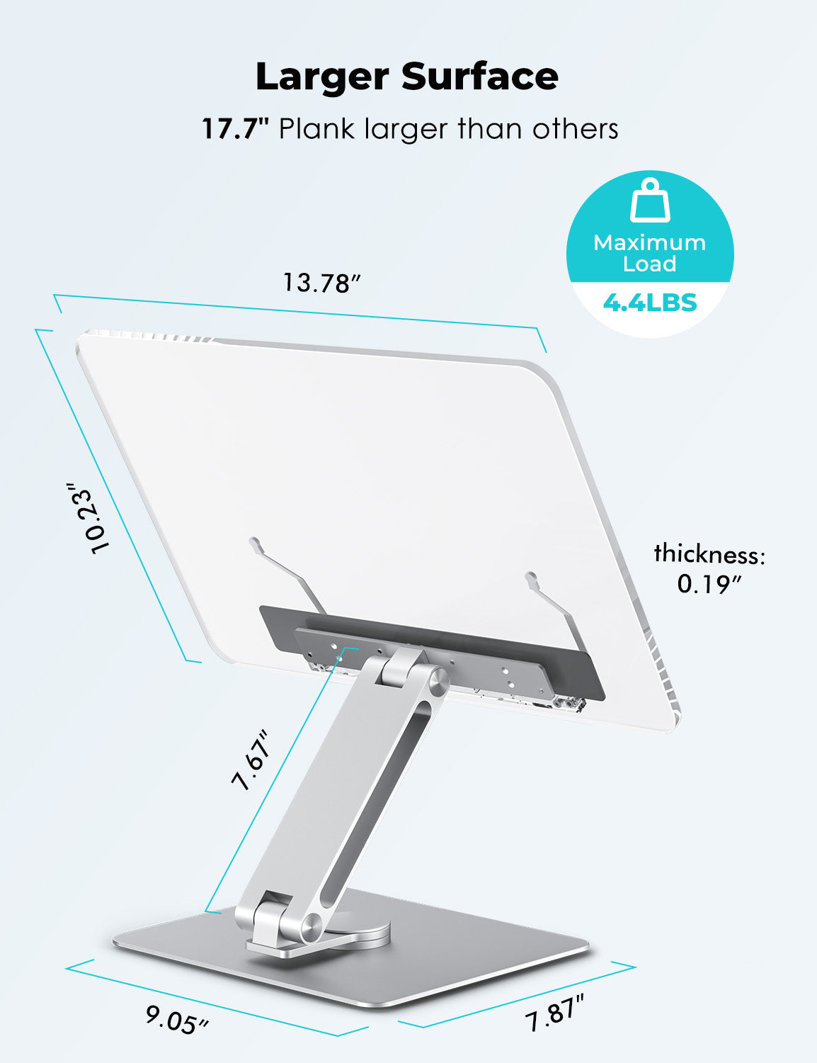 17&quot; Acrylic Book. Laptop, Tablet Stand (BG-2VBY)