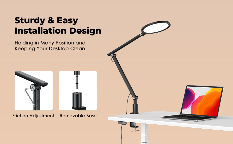 LED Desk Lamp E7 with Clamp