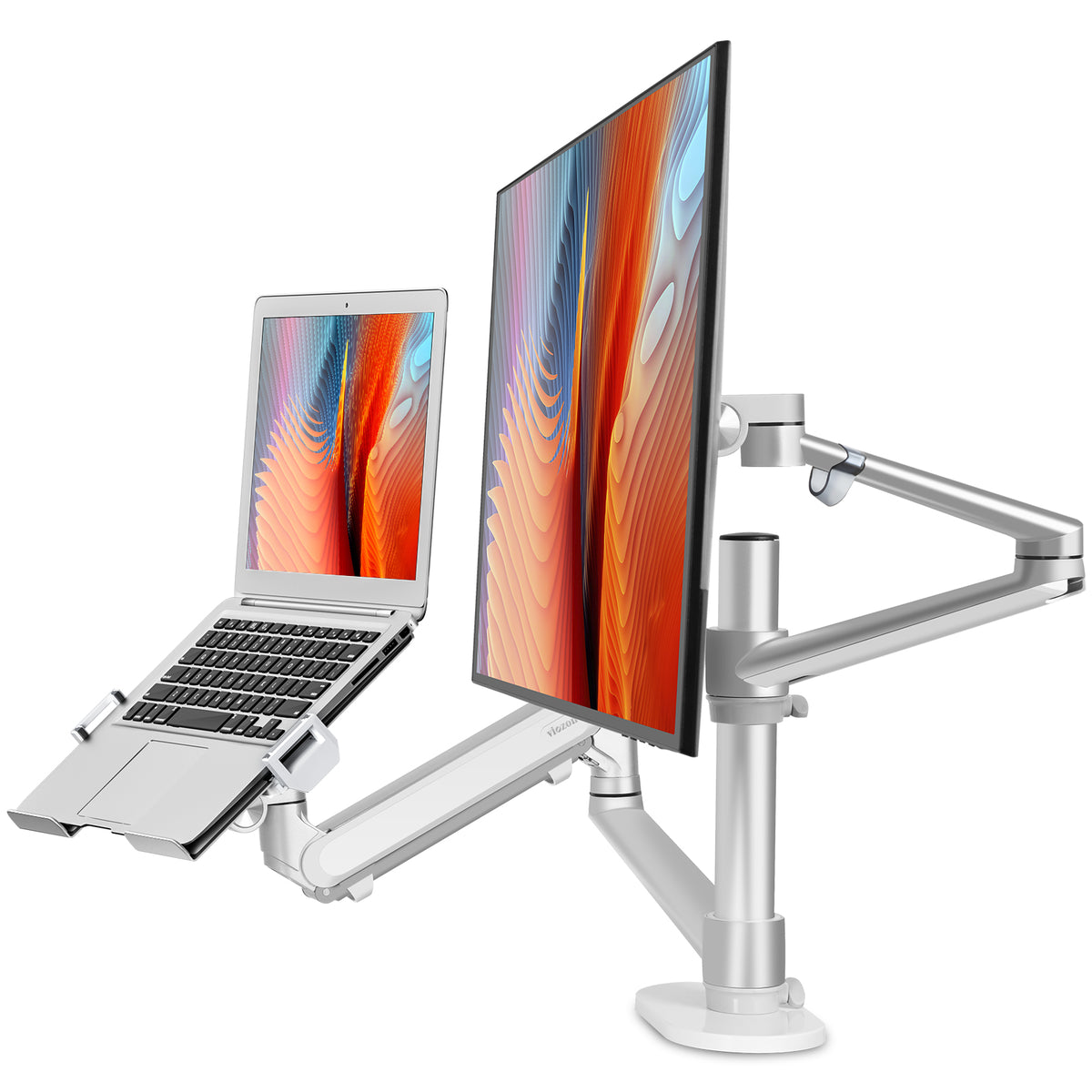 2-in-1 Monitor&amp;Laptop Mount with Gas Spring Arm(OL-3L Pro)