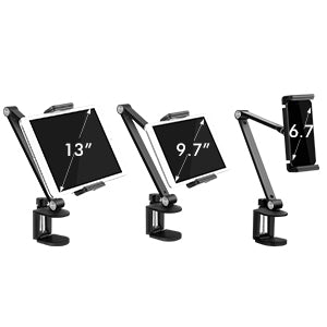 C Clamp Desk Stand for 4.5-13&quot; Phone&amp;Tablet(AP-7LC)