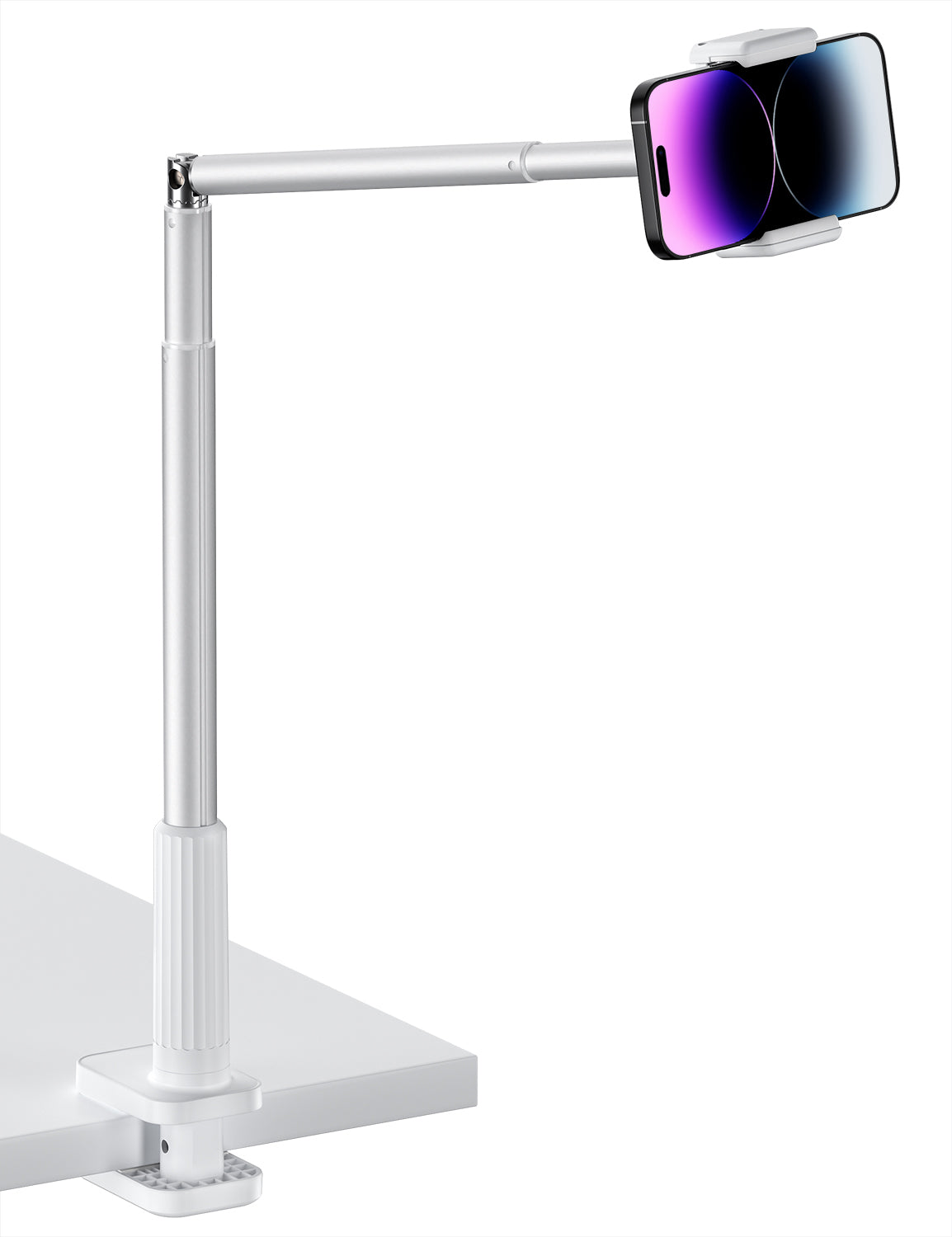 Viozon Phone Holder, Flexible Long Arm, Overhead Mount,360° Adjustable Angle, Aluminum Alloy with C Clamp (AP-X6)