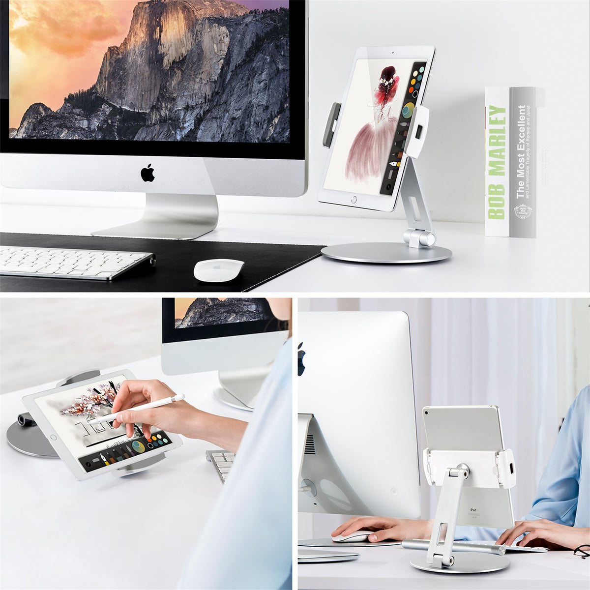 Adjustable Desk Stand for 3.5-10&quot; Phone &amp; Tablet(AP-7C)