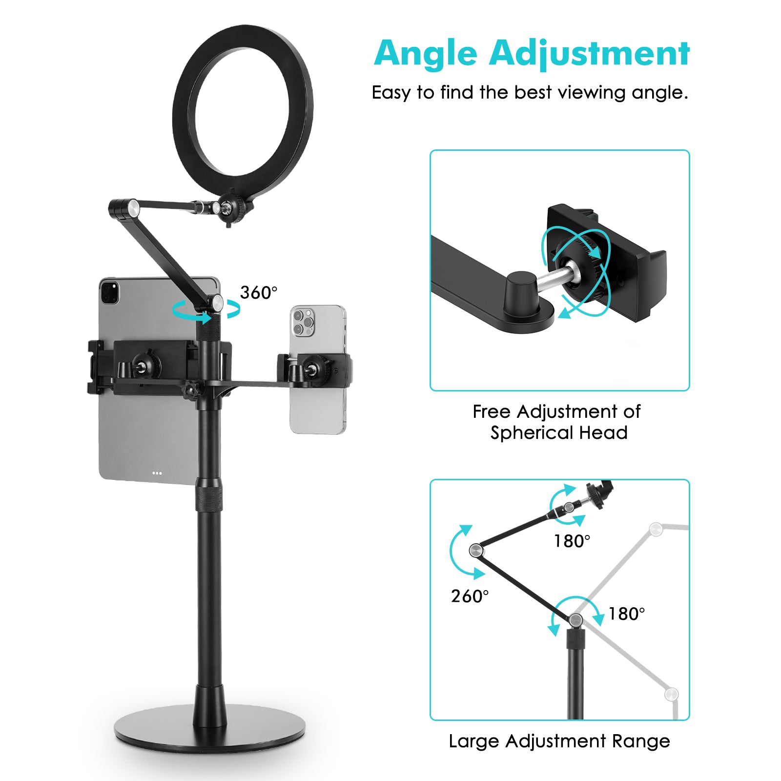 Viozon Selfie Live Floor Stand Set 5-in-1 ZB-3 - viozon