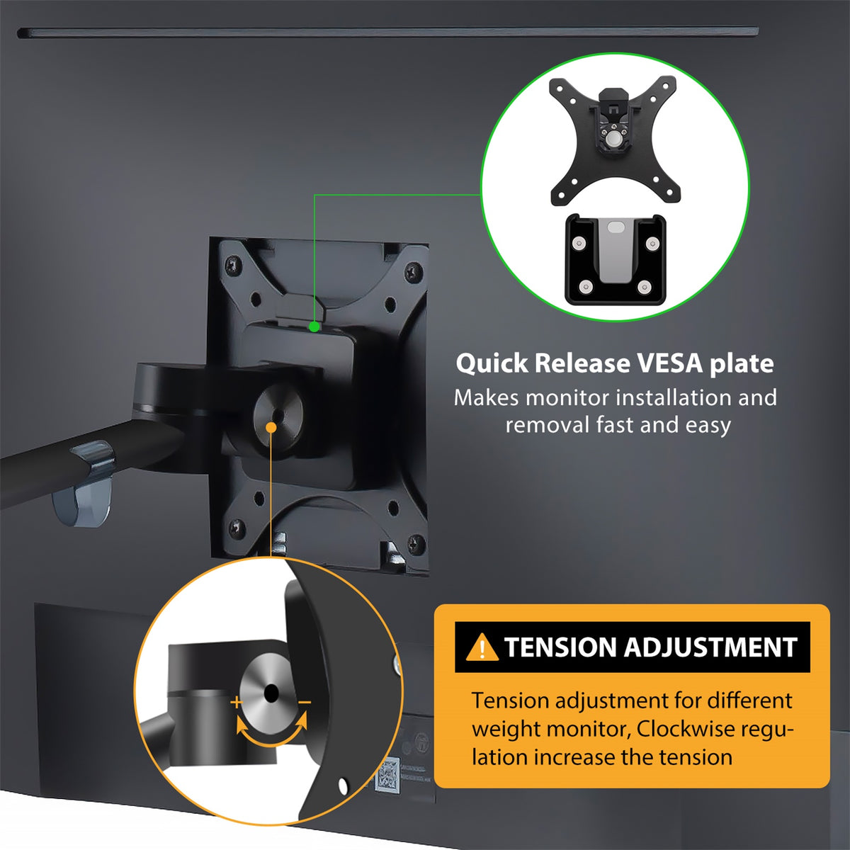 Adjustable Monitor&amp;Laptop Mounts 2-in-1(OL-3L)