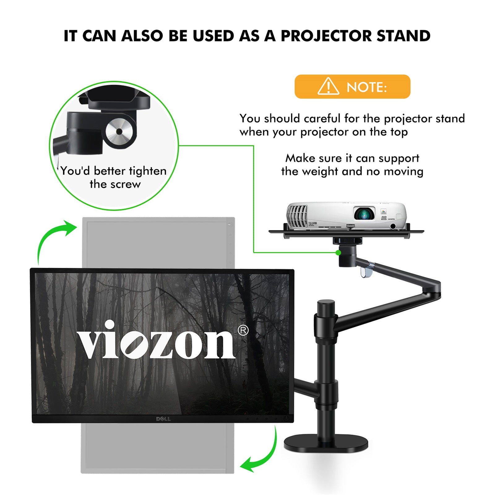 Adjustable Monitor&Laptop Mounts 2-in-1(OL-3L) - viozon