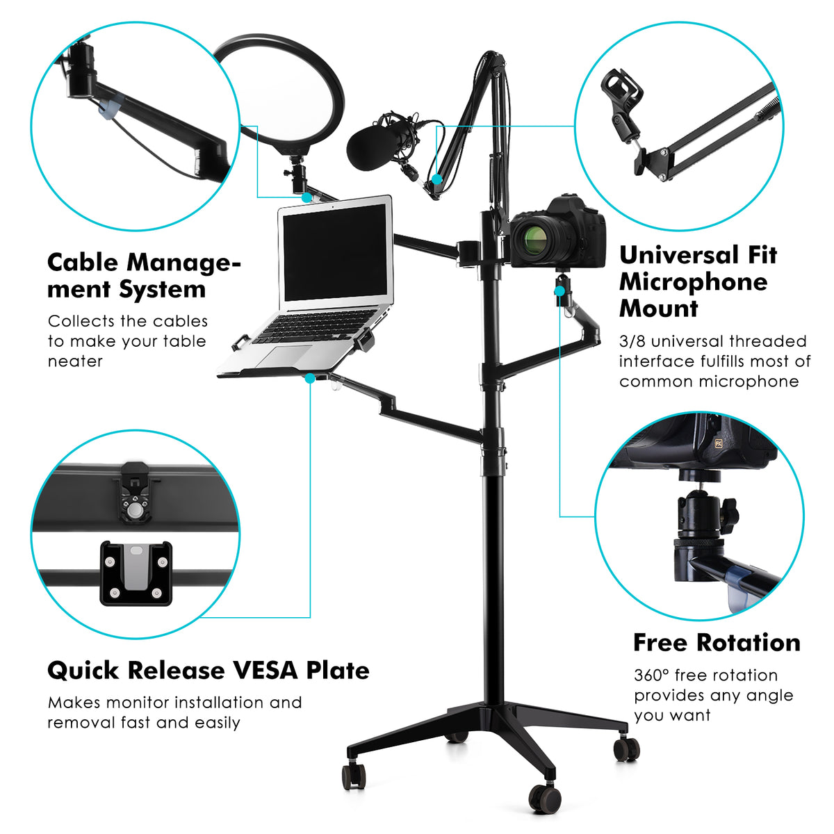 Selfie Live Floor Stand Set 5-in-1(ZB-3)