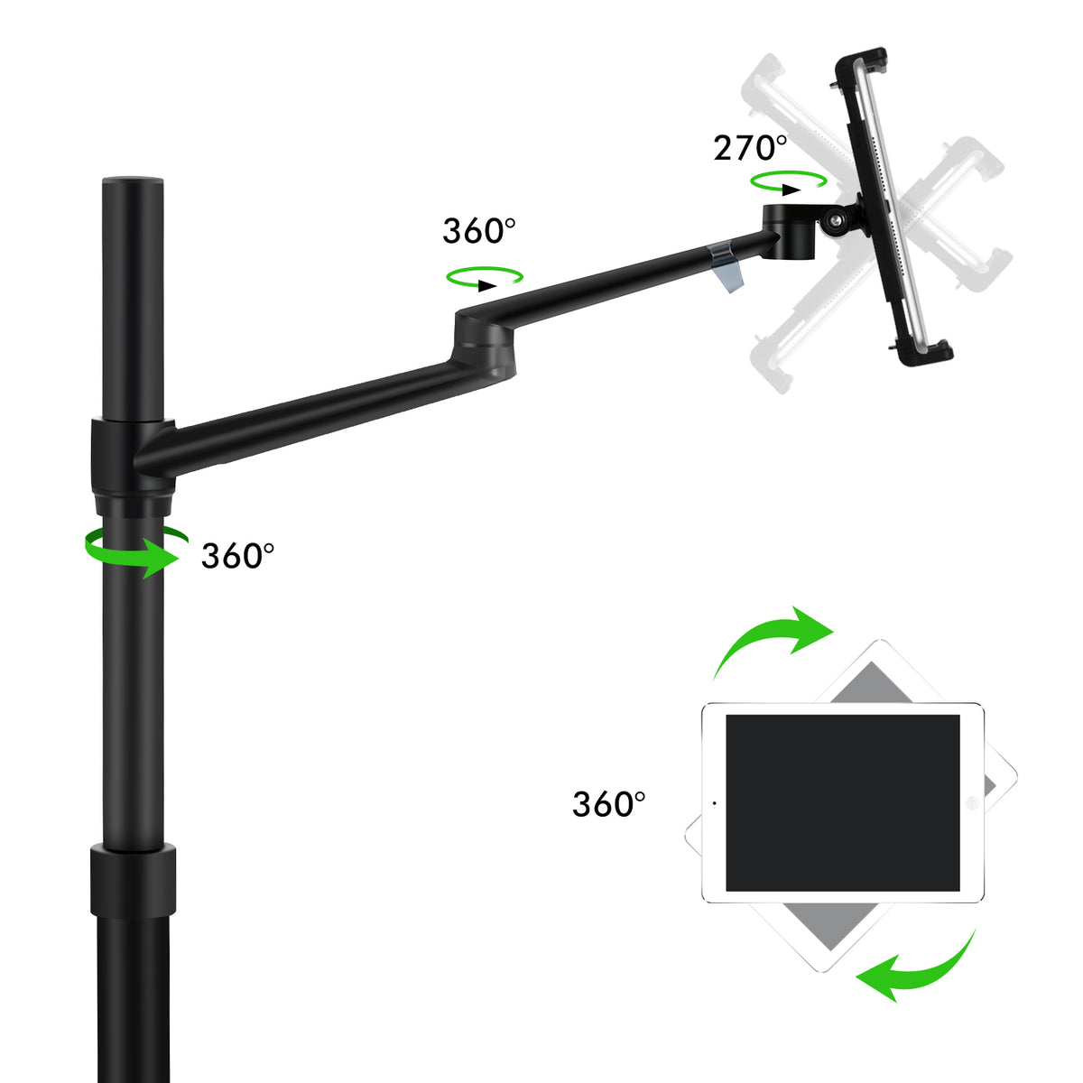 2-in-1 Tablet &amp; Laptop Floor Stand(UP-9L)