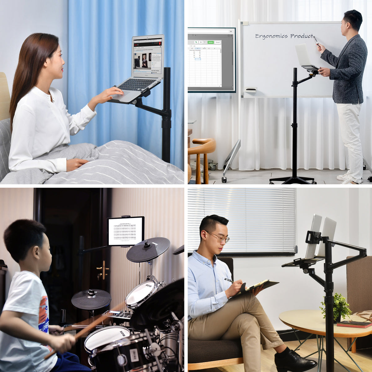 2-in-1 Tablet &amp; Laptop Floor Stand(UP-9L)