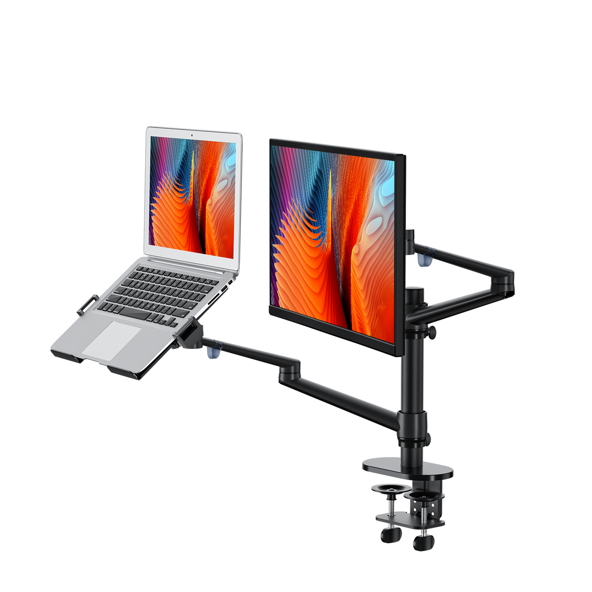 Viozon Dual Arm Stand for Laptop and Monitor (DZ-OLL-3L)